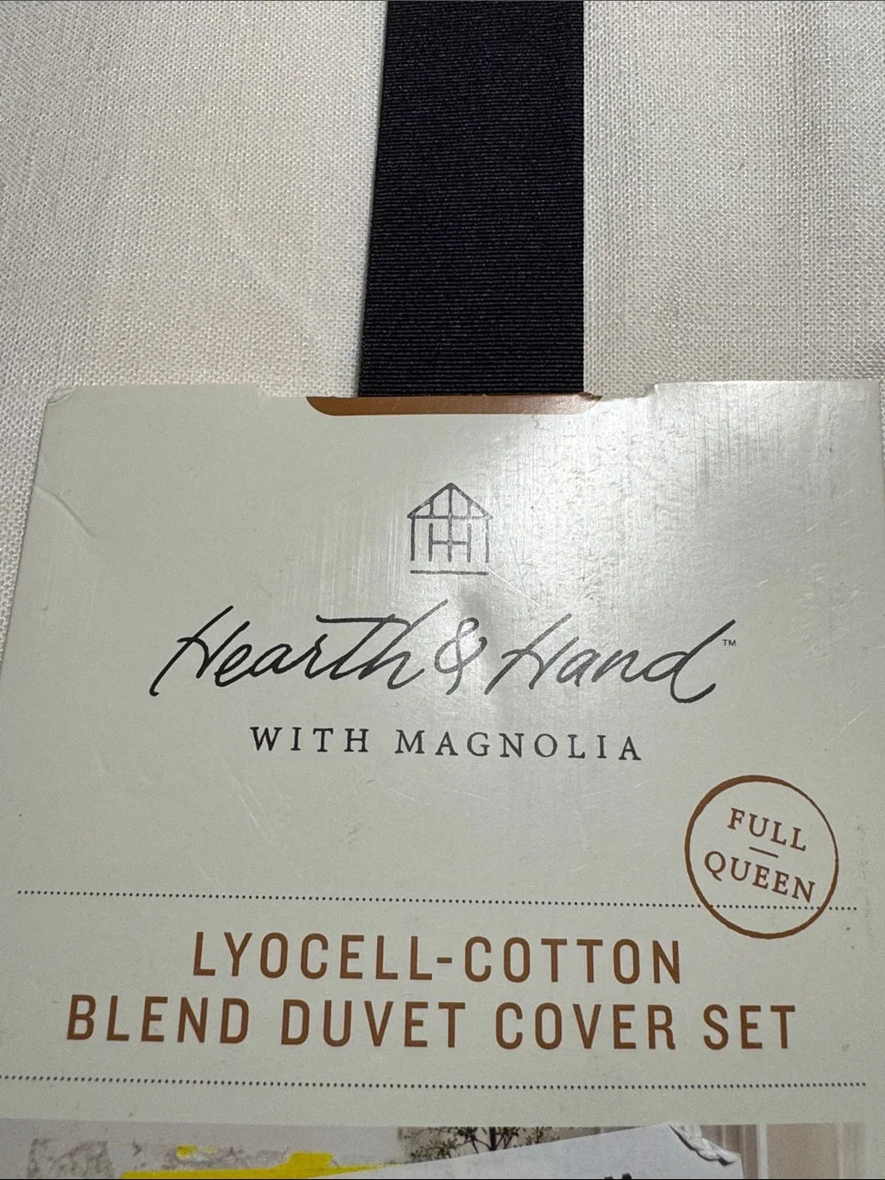 NEW lyocell, cotton, & linen 3-Piece Duvet Cover Set from Hearth & Hand w/Magnol